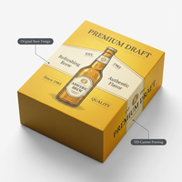 Cartes à Jouer Professionnelles Personnalisées Haut de Gamme Écologiques et Durables à Coins Arrondis avec Illustration Bière 'Premium Draft'