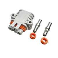 Haute puissance étanche 50A mâle et femelle prise en laiton connecteur de climatiseur de stationnement de voiture avec 2 broches P 24v/12v prise d'alimentation