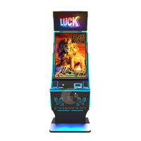 Cabinet vertical de jeu d'habileté d'écran de forme de courbe de contact de 43 pouces avec la machine de jeu de barre de lumière de LED