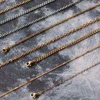 Acier inoxydable 18k or rempli de bijoux faisant Figaro cou chaîne torsadée serpent barre singapour boîte chaîne femmes