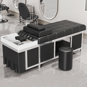 Cama de Champú Japonesa para Spa Capilar, Reclinable, para Lavado de Cabello, Terapia de Agua, Champú Tailandés, con Vapor - Product Image 1