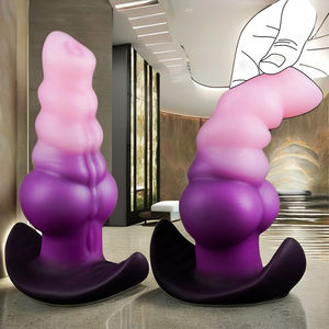 Güçlü vantuz prostat masaj aleti yetişkin seks oyuncakları Anal Plug popo fiş yapay penis kadın çiftler için mastürbasyon aracı silikon % - Product Image 3