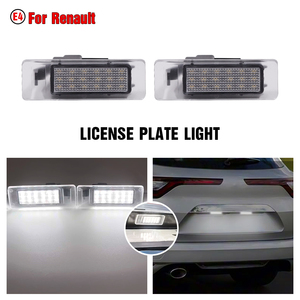 Eclairage de plaque d'immatriculation à LED pour Renault Megane 4 Scenic IV Twingo Kangoo Koleos MK2 Clio IV V Logan Sandero <span class=keywords><strong>Dacia</strong></span> <span class=keywords><strong>Duster</strong></span> 12V Nouveau - Product Image 4