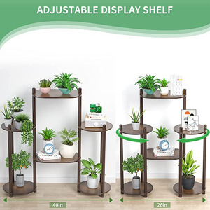 Threaded balcony-specific cross-border flower rack, indoor living room floor-standing multi-layer green ivy <b>shelf</b>, green plant - Product Image 5