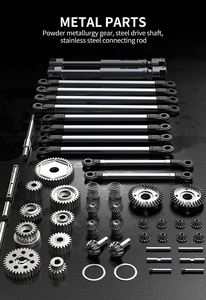 Actualización MJX H8H + RC Car 1/8 4WD 3970 sin escobillas 8CH escalada todoterreno camión piezas <span class=keywords><strong>de</strong></span> aleación <span class=keywords><strong>de</strong></span> aluminio 80A ESC 35KG Servo coche Juguetes - Product Image 3