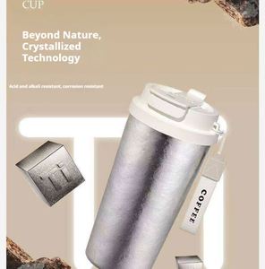 Full Titanium Coffee Mug Double Wall Vacuum <b>Insulated</b> Pure Titanium Water <b>Cup</b> Portable Leakproof Travel Tumbler for Camping - Product Image 5