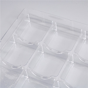 กล่องบรรจุภัณฑ์พลาสติกแบบกำหนดเอง ถาดพลาสติกด้านในขนาด 10x10 ซม. แบบใส แบ่งช่องสำหรับเก็บขนมไหว้พระจันทร์ - Product Image 1