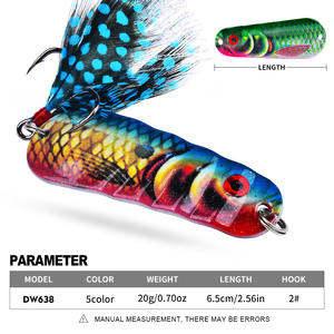 Appâts en plastique réalistes à longue coulée pour la pêche en bateau océanique Cuillère imprimée VIB Spinners en métal Full-Water-Layer Killing Vibrating - Product Image 2