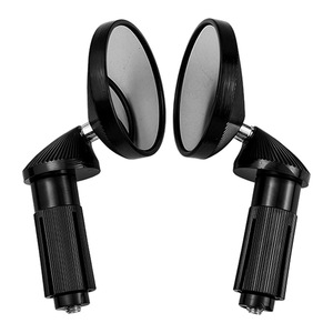 360 °   Rétroviseur universel réglable mini rond en verre HD et alliage d'aluminium pour moto et véhicule électrique - Product Image 4
