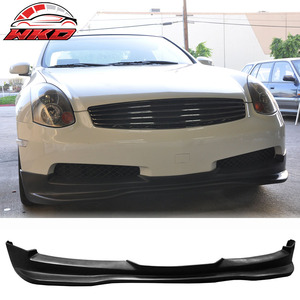 เหมาะสำหรับ Infiniti G35 Coupe 2 ประตู ปี 2003-2007 สไตล์ GT ชุดแต่งกันชนหน้า สีดำดิบ - Product Image 1
