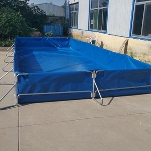 <span class=keywords><strong>Bassin</strong></span> à poissons avec revêtement, bassins ronds <span class=keywords><strong>en</strong></span> PVC pour koïs, aquarium extérieur 500L-5000L - Product Image 3