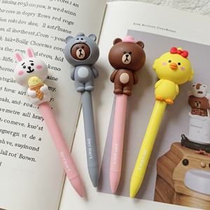 ตุ๊กตา 3 มิติ พลาสติก ตกแต่งดินสอ ลายการ์ตูนน่ารัก พิมพ์ลายสัตว์ยาง สำหรับเด็กนักเรียน ดีไซน์เสริมฮวงจุ้ยเรียกทรัพย์ - Product Image 4