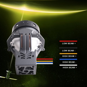 Sanvi A12MAX 80W LED <b>Projector</b> Lens Headlight 3-Inch High Beam Car Lamp 6000K <b>Light</b> Color Compatible CL EL ILX Cobra Models - Product Image 4