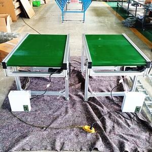 Fabrika özelleştirme PVC yeşil yassı bantlı taşıyıcı sistemi tasarımı gıda sınıfı bant konveyör ile menşe belgesi - Product Image 4