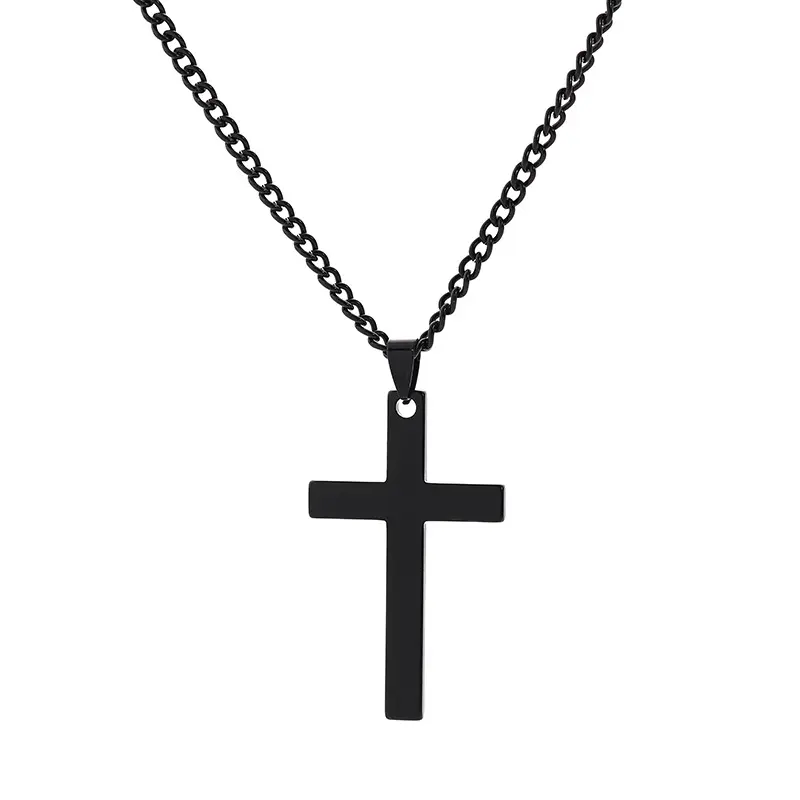 Stainless Steel Cross Men's Women Necklace Pendant Jewelry Necklace 2022 Classic