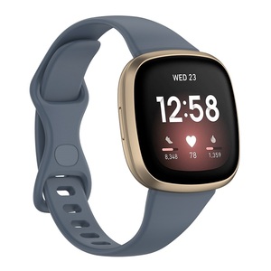 <span class=keywords><strong>Bracelet</strong></span> de Sport étanche de couleur unie pour hommes et femmes, <span class=keywords><strong>Bracelet</strong></span> de remplacement pour <span class=keywords><strong>Fitbit</strong></span> <span class=keywords><strong>Versa</strong></span> <span class=keywords><strong>3</strong></span>/Sense Slim TPU - Product Image 2
