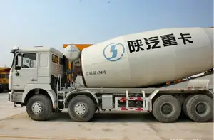 Shacman 8x4 345hp 10 Cubic Meters Concrete Mixer Truck Dimensions In Sales