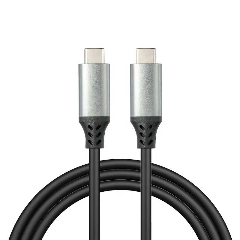 Kabel pengisi daya USB C bahan TPE 6A 100W grosir ISO Android 1m 2M kabel USB kabel USB pengisian Super