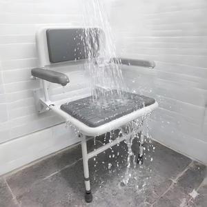 Luxury Anti-Slip <b>Folding</b> Height Adjustable Bath <b>Stool</b> Bath Wall Mounted <b>Shower</b> Seat - Product Image 1