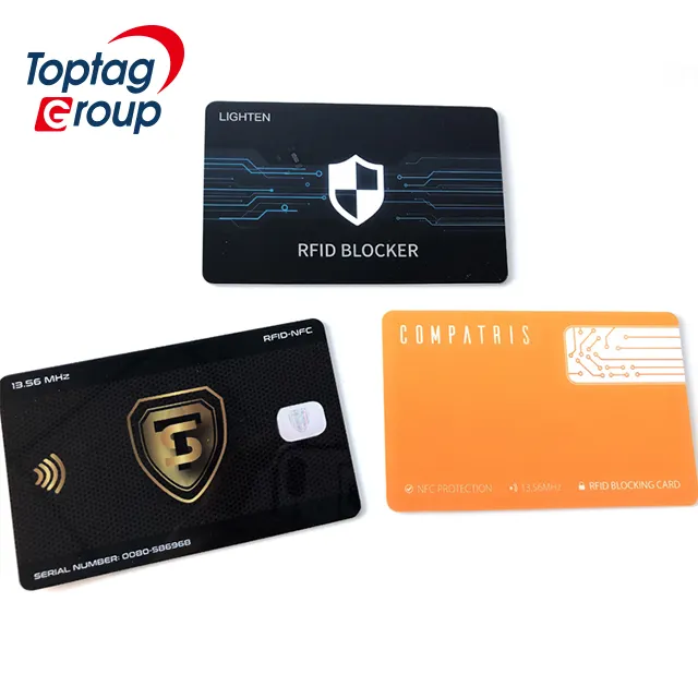 Aangepast Ontwerp Rfid Blokkerende Kaart Hot Sale Blokkering Creditcard