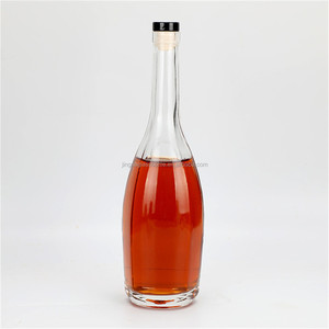 JINGNA 700ml Bouteille d'alcool en verre pour Champagne Whisky Vodka <span class=keywords><strong>Rhum</strong></span> Gin avec prix de gros avec couvercle - Product Image 1