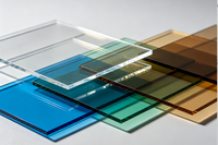 Plaque solide en polycarbonate haute résistance, 250 fois plus résistante que le verre, panneau de toiture résistant aux UV, fourniture d'usine