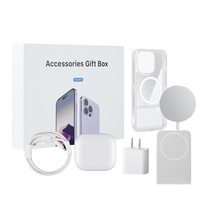 Nuevo Set de Seis Piezas de Huaqiangbei: Cargador Inalámbrico Magnético, Cargador Rápido de Pared, Batería Externa, Auriculares y Funda para Teléfono