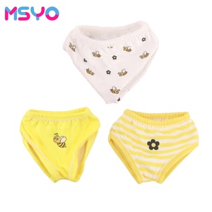 MSYO Ropa Interior con Estampado de Abejas y Flores para Muñecas de 18 Pulgadas, Lindos Estilos Amarillos y Blancos, Accesorios para Muñecas, Regalo Promocional - Product Image 2