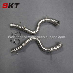 Downpipe สำหรับ Mercedes-Benz W222 S63 AMG M177 4.0 V8สแตนเลสท่อด้านหน้าปัดเสร็จ - Product Image 6