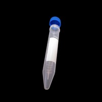 Tube à centrifuger en plastique de 10 ml avec fond conique et couvercle à vis pour laboratoire