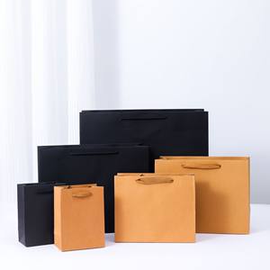 Sac promotionnel de luxe en papier kraft écologique populaire pour chaussures, avec taille personnalisée - Product Image 3