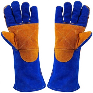 Guantes de Seguridad de Cuero para Soldadura Industrial y de Construcción, Resistentes a Vibraciones y Calor, de Alto Rendimiento - Product Image 1