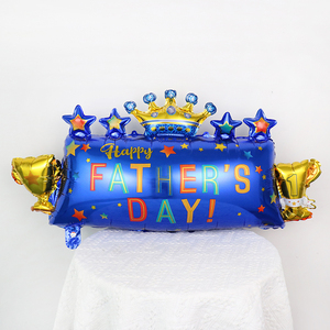 Juego de globos de papel de aluminio para el Día del Padre FELIZ Decoración de fiesta temática Película de aluminio Juego de globos de helio Dia del padre - Product Image 6