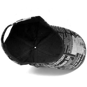 Gorras para Hombre y Mujer, Primavera Verano, Moda Retro, Gorra de Béisbol con Diseño de Periódico, Gorra Coreana para Deportes al Aire Libre, Protección Solar - Product Image 3