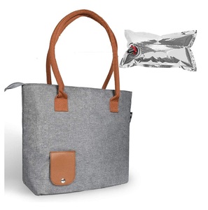Bolso de Playa para Llevar Vino con Compartimento Oculto, Bolso de Poliéster para Amantes del Vino - Product Image 3
