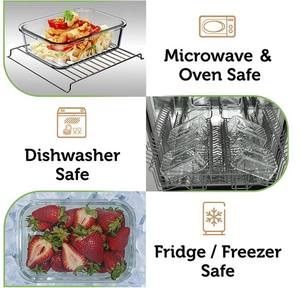 IKOO OEM al por mayor contenedores de alimentos de vidrio con tapa de bambú conjunto - Product Image 5