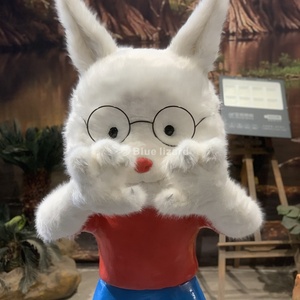 Modelo de simulación de parque interior exhibiciones dibujos animados personalizados lindo animatronic Animal <span class=keywords><strong>Hombre</strong></span> <span class=keywords><strong>Lobo</strong></span> niño a la venta - Product Image 4