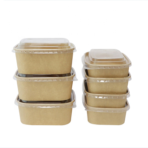 Tazones Cuadrados Desechables <span class=keywords><strong>de</strong></span> Papel Kraft, Reciclables, Aptos <span class=keywords><strong>para</strong></span> Alimentos, Recipientes <span class=keywords><strong>de</strong></span> Papel <span class=keywords><strong>para</strong></span> Pasta, Comida Frita y Postres - Product Image 6