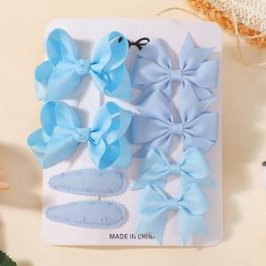 8PCS Girls <b>Hair</b> Clip Set Bow Ties Sweet Ribbon Solid Colors Fashion Cute Kids Gift <b>Hair</b> <b>Accessories</b> - Product Image 4