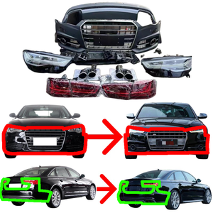 Modification exceptionnelle pour Audi A6 : mise à niveau vers les panneaux de carrosserie S6, pare-chocs avant et arrière, phares LED, calandre, aileron, support après-vente - Product Image 1