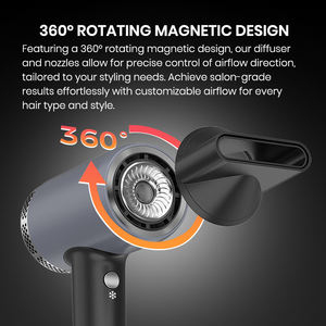 Secador de pelo KangRoad Factory de 2000 vatios, secador de pelo profesional de plasma de alta velocidad de secado rápido con difusor y boquilla - Product Image 5