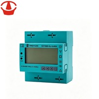Meter Energi 3 Fasa Empat Kawat 80A Input Langsung DIN Rail kWh Meter untuk Sub Metering Komersial DIN Rail 3 Fasa MID Meter Energi