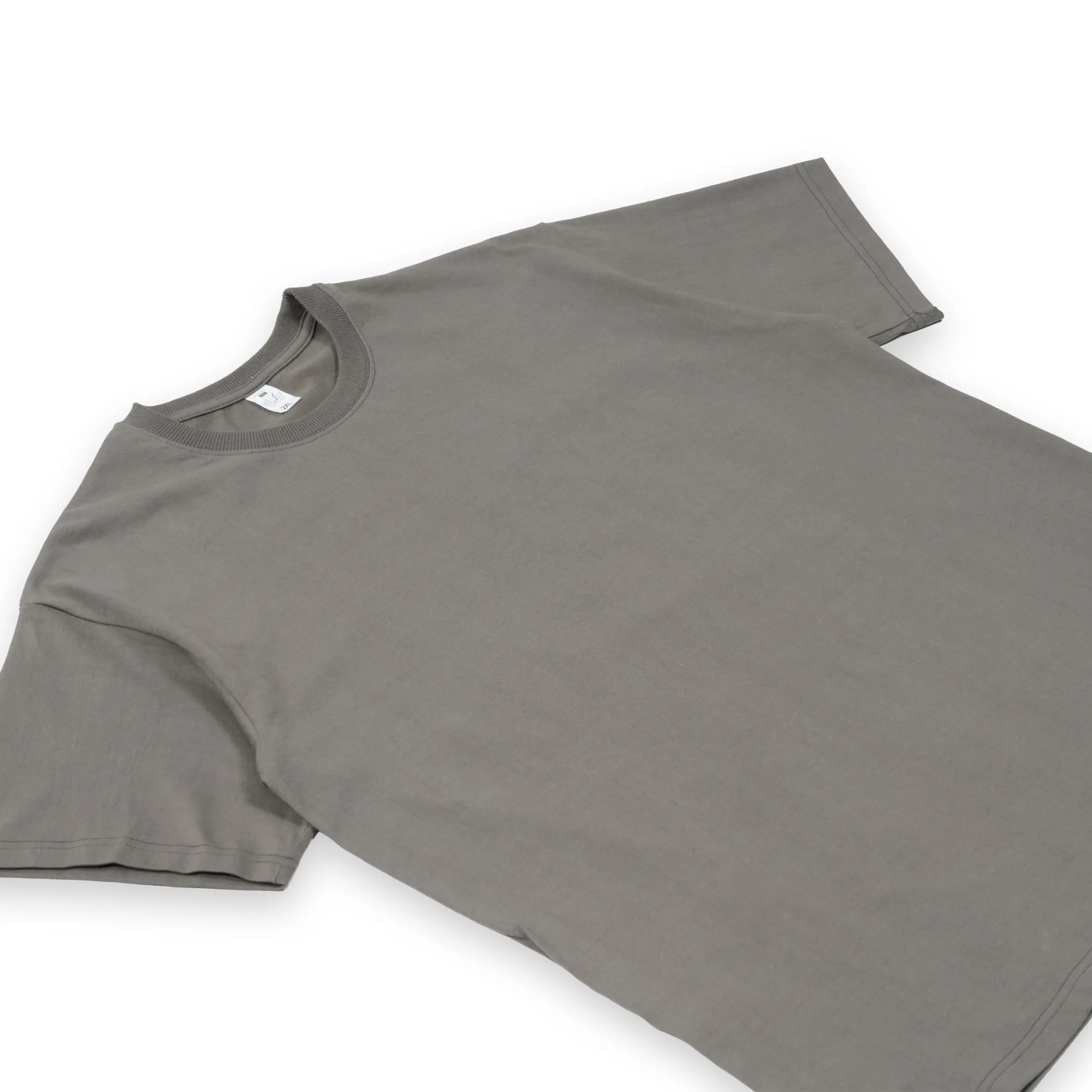 Хлопковая футболка премиум-класса с открытыми плечами, базовая Мягкая футболка оверсайз с логотипом на заказ