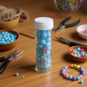 Perline Ilan Abalorio 8Cm Blu Macaron per Creazione di Gioielli - Product Image 2