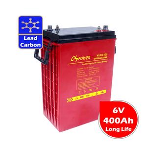 CSPower <span class=keywords><strong>6V</strong></span> 400Ah 鉛炭素長寿命ディープサイクルバッテリー 太陽光発電システム用 HLC6-400 - Product Image 1
