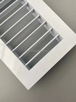 Grille de retour à défoncement automatique, en aluminium, avec lames simples réglables, 1 pièce, HVAC