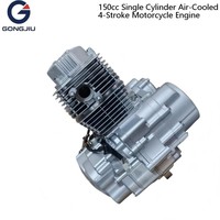 Moteur de moto complet 150cc 4 temps monocylindre refroidi par air, unité de remplacement neuve pour service moto