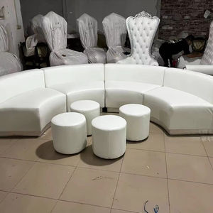 आधुनिक डिजाइनर सोफे सेट चमड़े के आरामदायक सीट उच्च अंत लक्जरी सोफे ब्रांड नई प्रीमियम गुणवत्ता मखमली सफेद रंग - Product Image 1