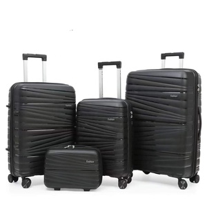 <span class=keywords><strong>Precio</strong></span> de fábrica mejor 3 piezas 20 24 28 pulgadas TSA cerraduras PP equipaje bolsa de viaje Spinner duro llevar sin rotura trolley case - Product Image 5