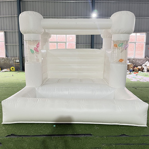 <span class=keywords><strong>Mini</strong></span> Castillo Inflable Blanco con Piscina de Pelotas, Columna Transparente, Castillo Hinchable para Fiestas Infantiles de <span class=keywords><strong>Alquiler</strong></span> - Product Image 2